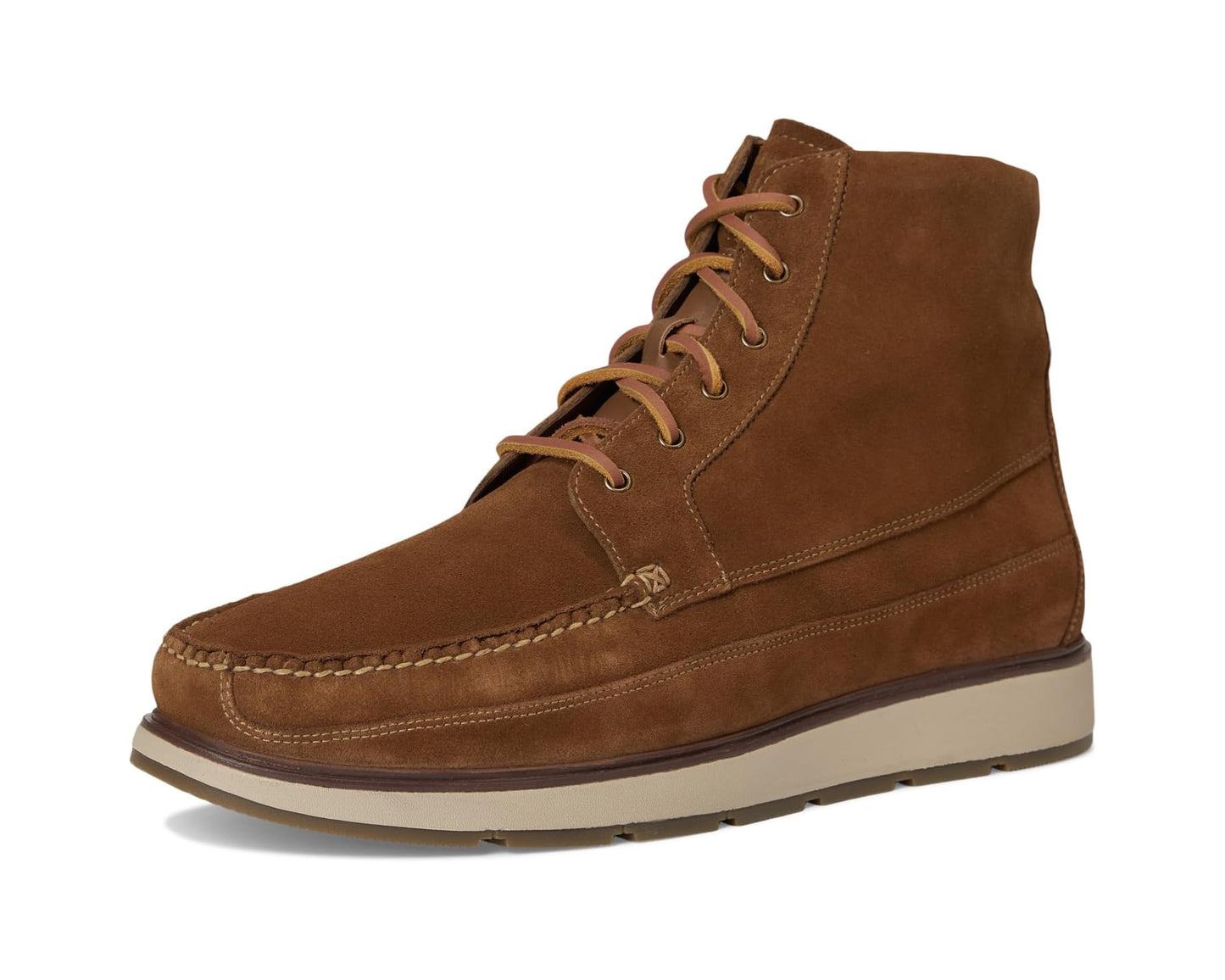Men's Cole Haan Muir Moc Tall Boots Spiced Brown Suede/Oat Wp