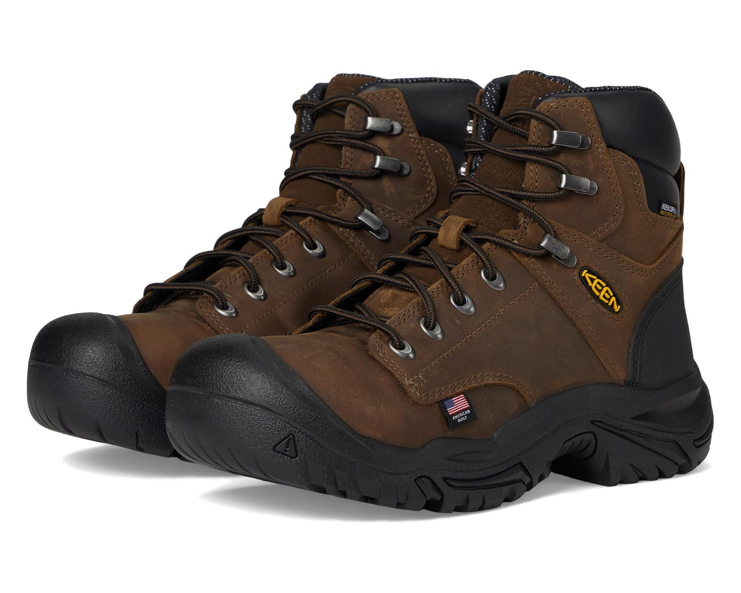Men's KEEN Utility Mt Vernon II 6 Waterproof Boot (Steel Toe) Dark Earth/Black