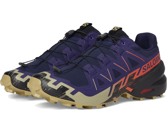 Men's Salomon Speedcross 6 Maritime Blue/Black/Cherry Tomato