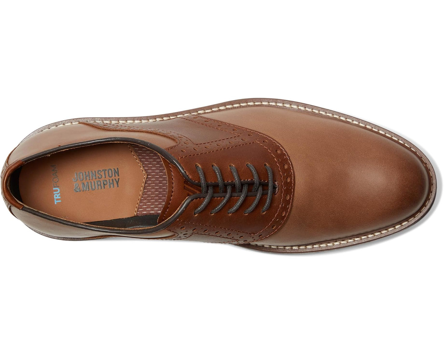 Men's Johnston & Murphy Upton Saddle Tan Oiled/Tan Full Grain