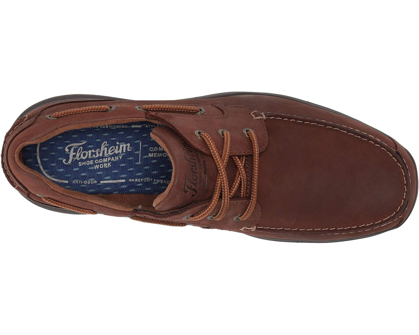 Men's Florsheim Work Bayside Steel Toe Lace-Up Brown