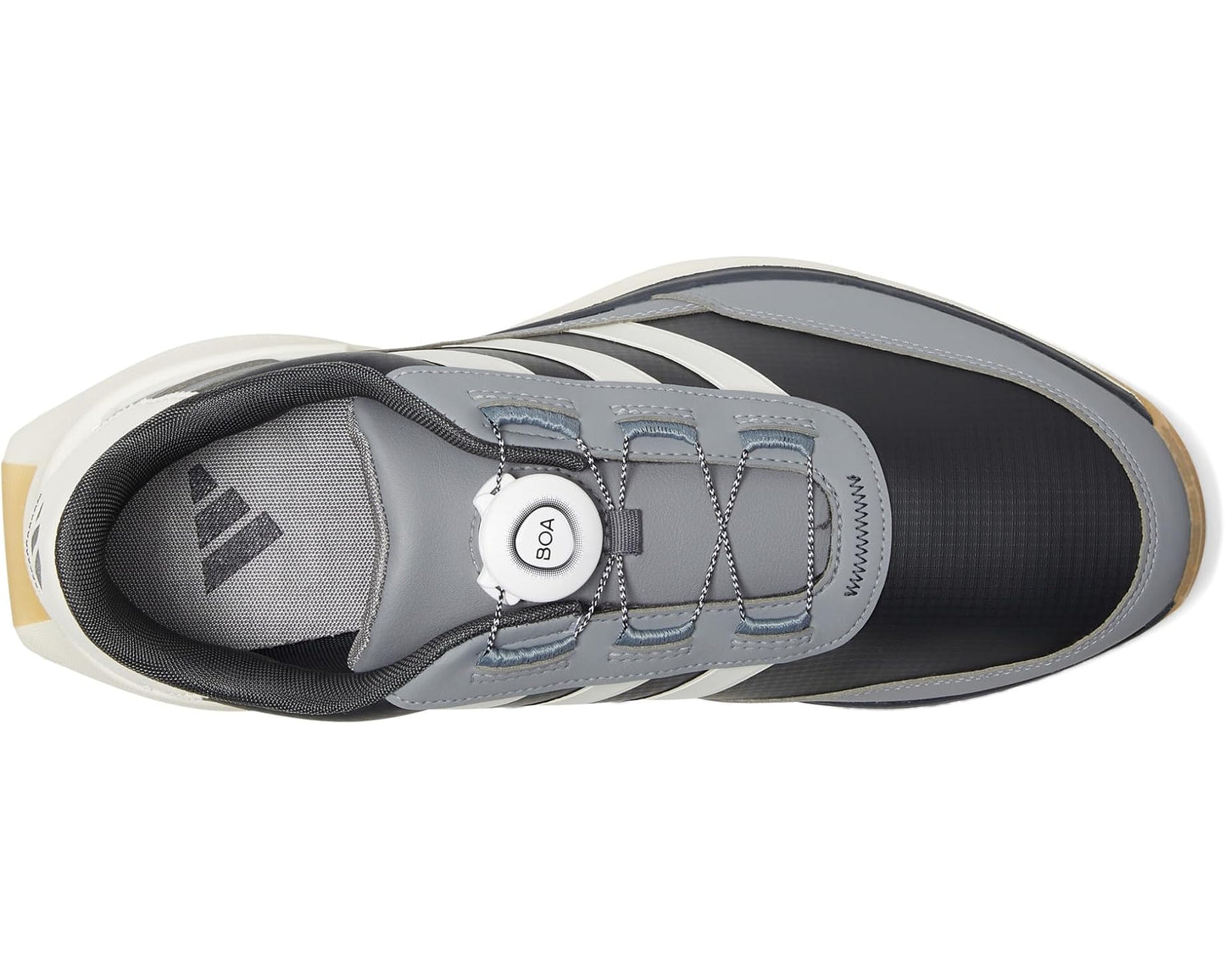 Men's adidas Golf S2G 24 BOA Spikeless Golf Shoes Carbon/Chalk White/Grey Three