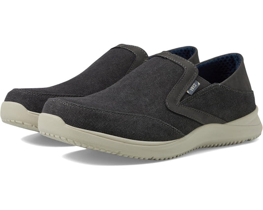 Men's Nunn Bush Conway EZ Canvas Moccasin Toe Slip-On Easy Slip-In Loafer Grey