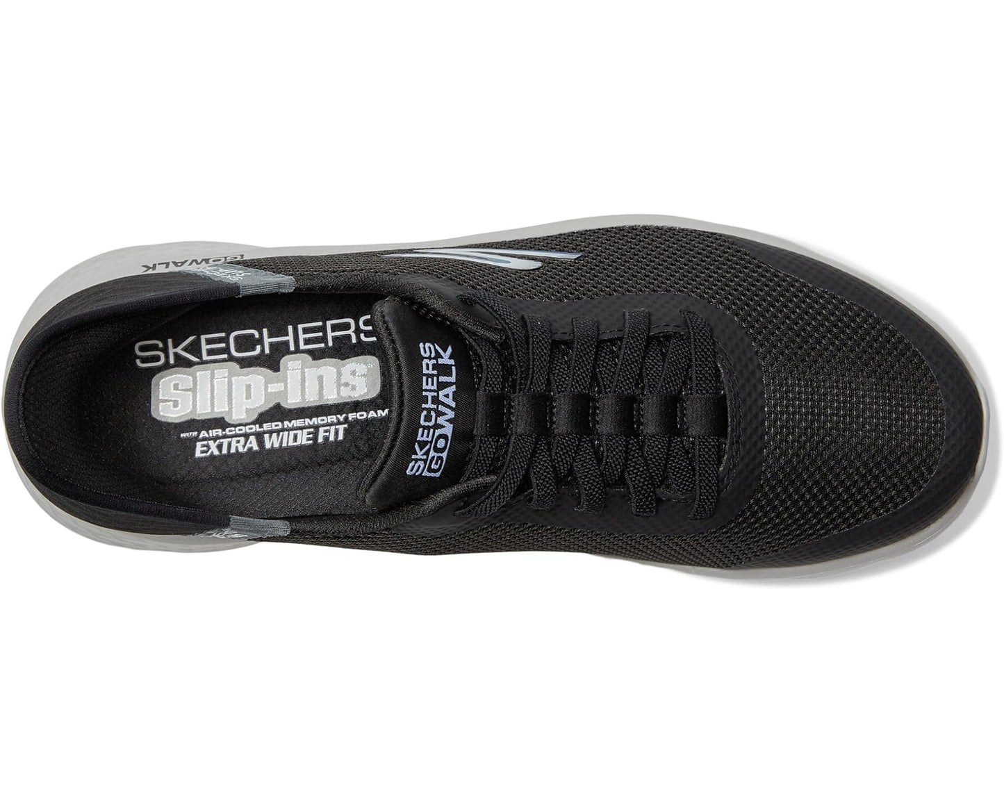 Men's SKECHERS Performance Go Walk Flex - Hands Up Hands Free Slip-Ins Black/Grey