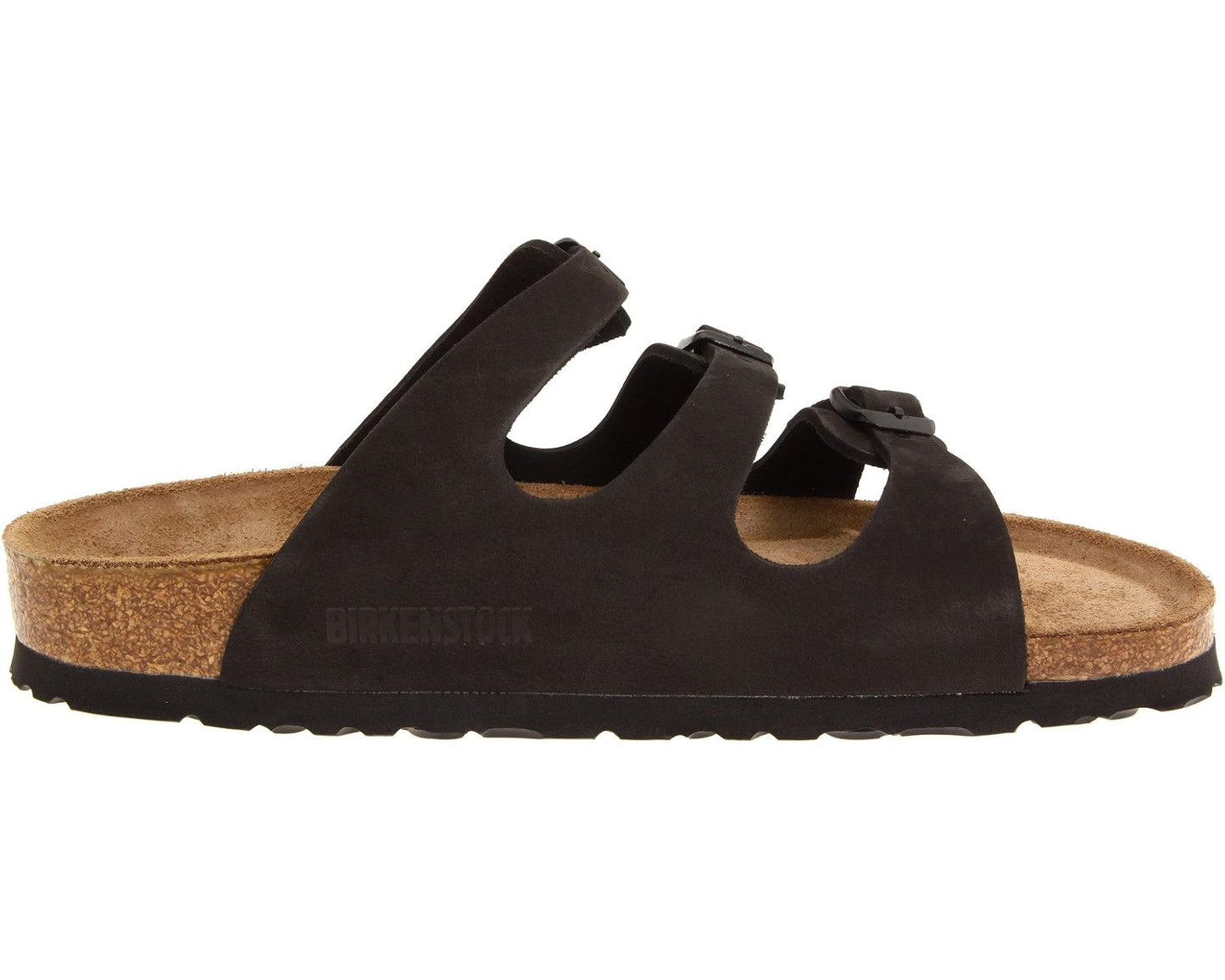 Unisex Birkenstock Florida Soft Footbed - Nubuck Black Nubuck
