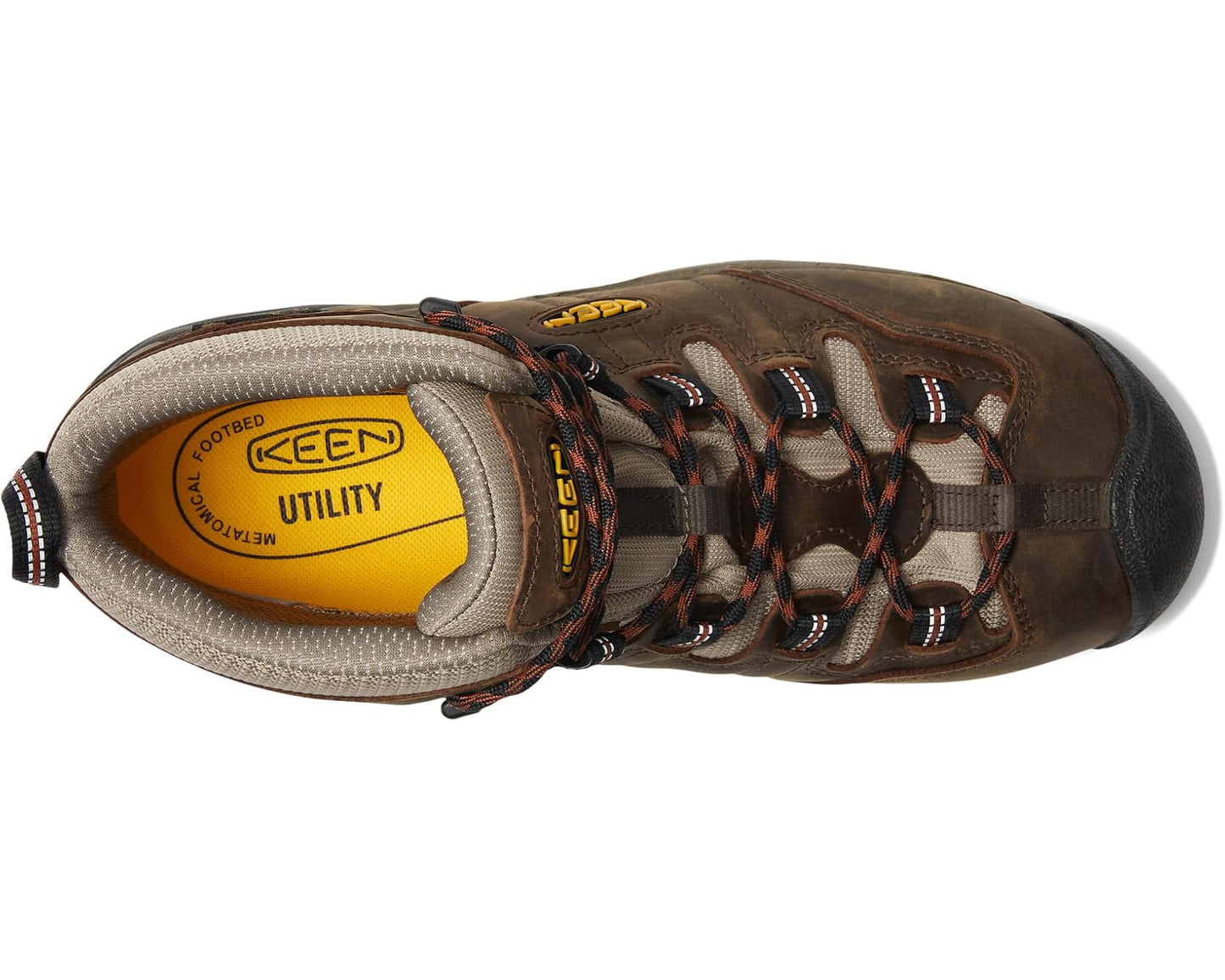 Men's KEEN Utility Detroit XT Mid Soft Toe Waterproof Black Olive/Leather Brown