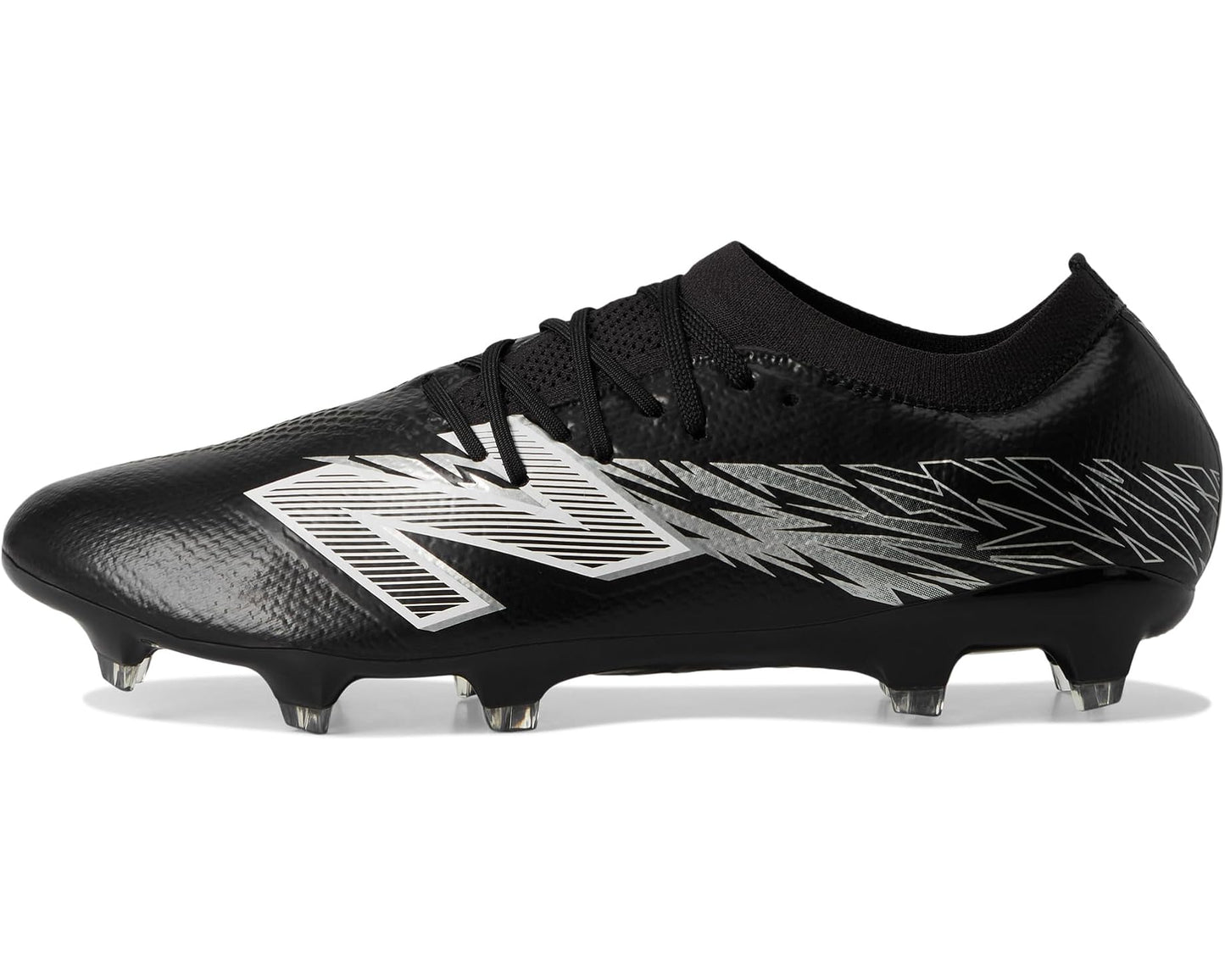 Unisex New Balance Furon Pro FG V8 Soccer Cleats Black/Metallic Silver/White
