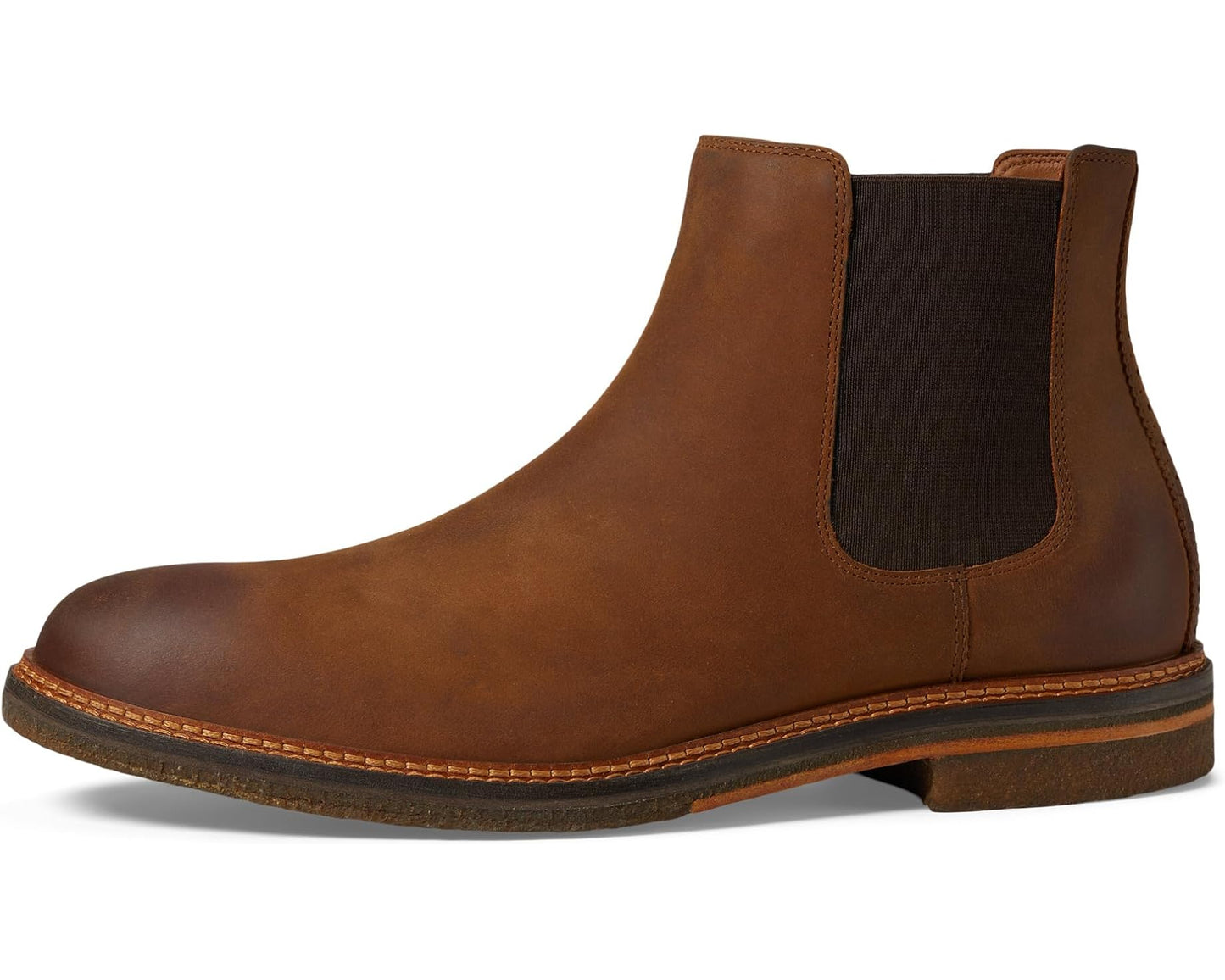 Men's Johnston & Murphy Calder Chelsea Boots Brown Oiled Full Grain