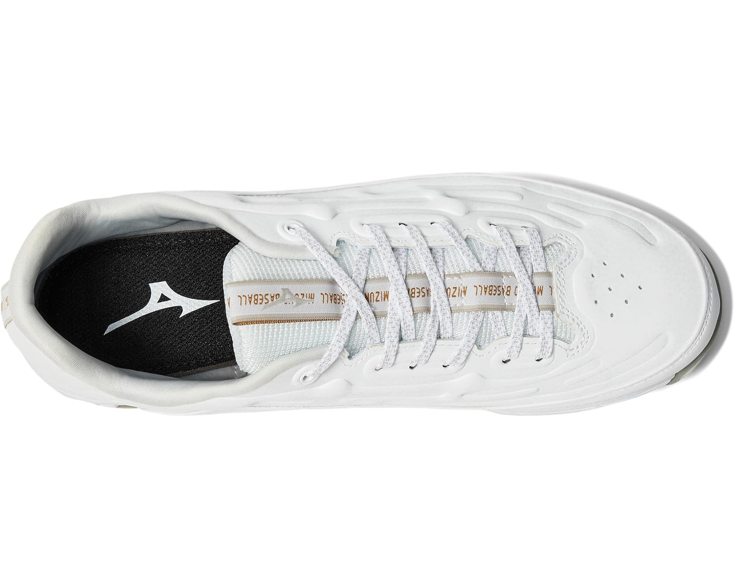 Men's Mizuno 9-Spike Ambition 3 Baseball Cleats White