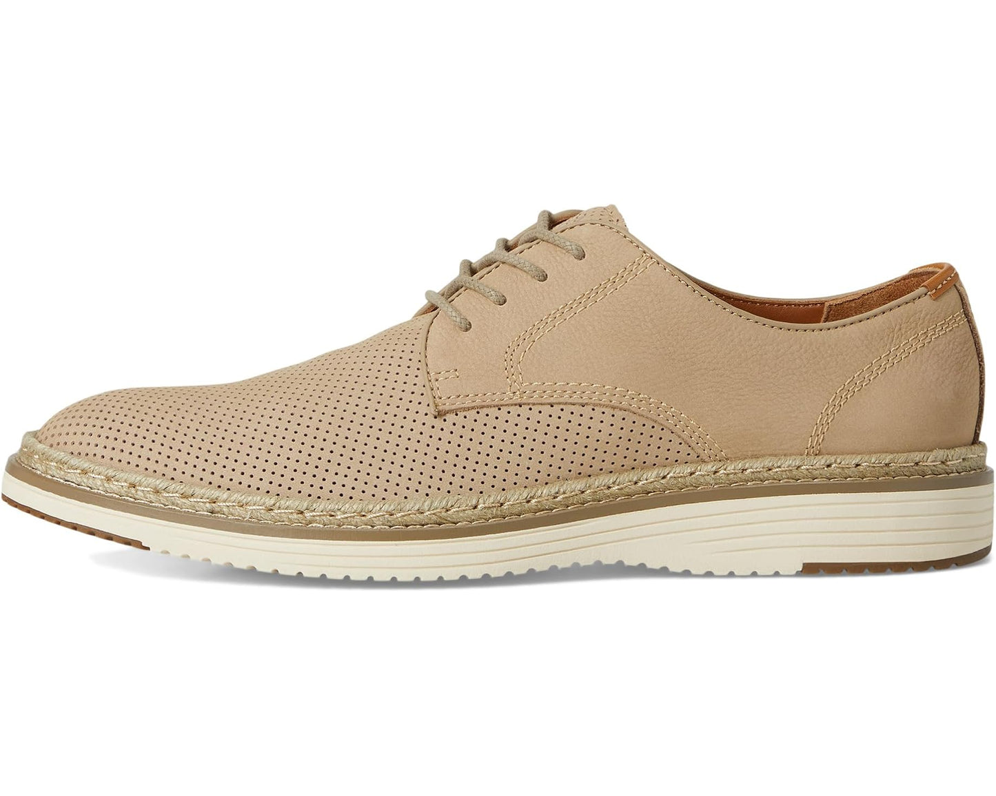 Men's Johnston & Murphy Upton Perfed Plain Toe Taupe