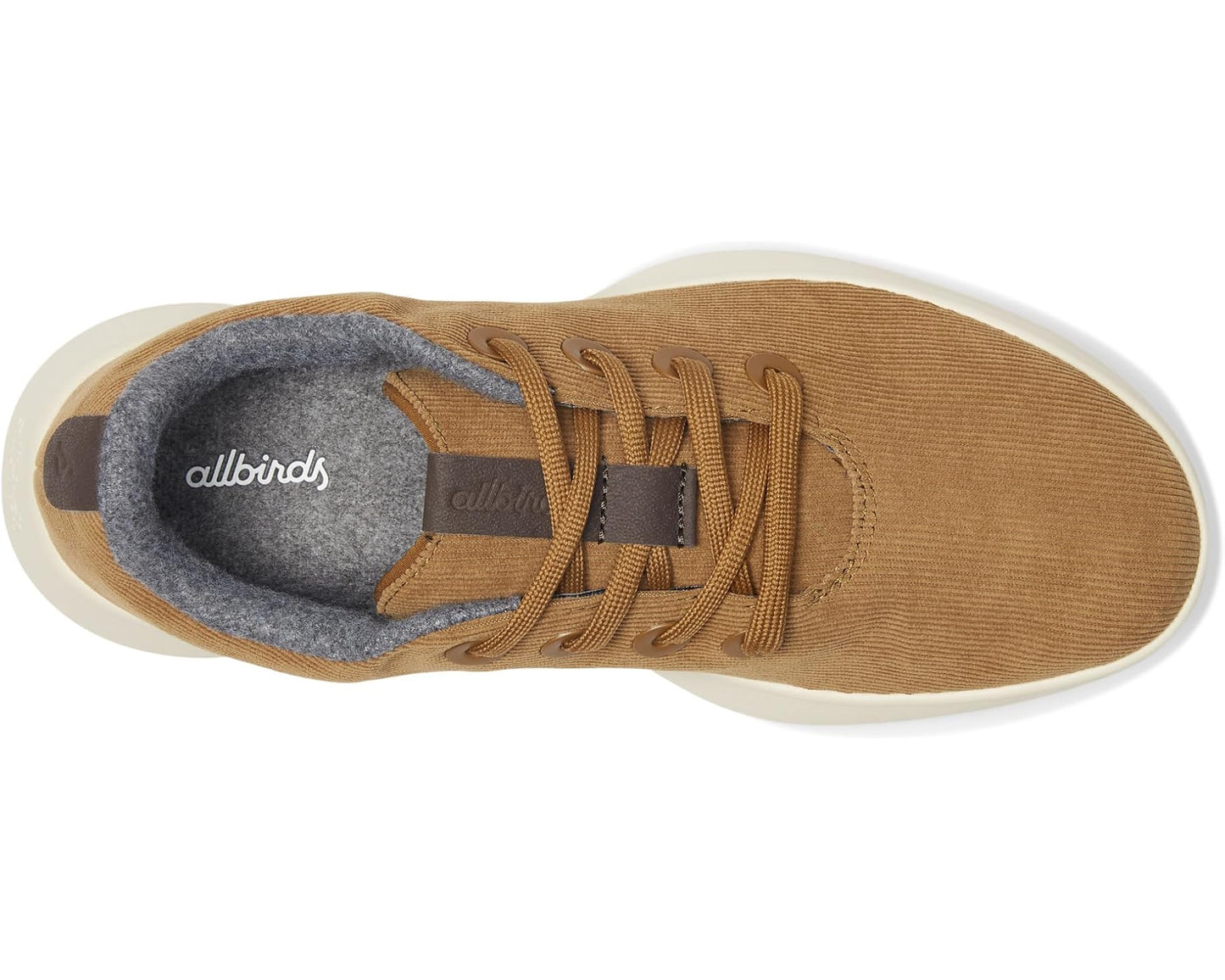 Men's Allbirds Runner NZ Corduroy Dark Tan (stony Cream)