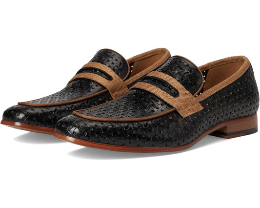 Men's Stacy Adams Winstead Saddle Slip-On Black