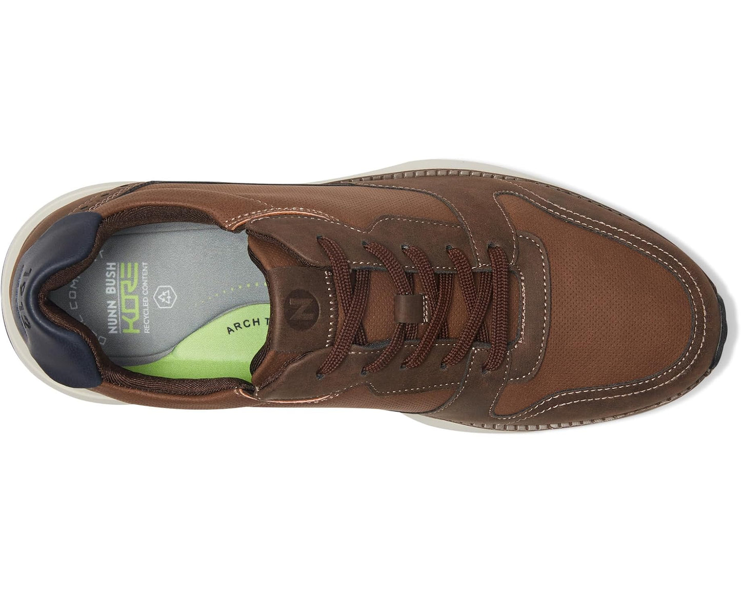 Men's Nunn Bush Kore Swift Moccasin Toe Oxford Brown
