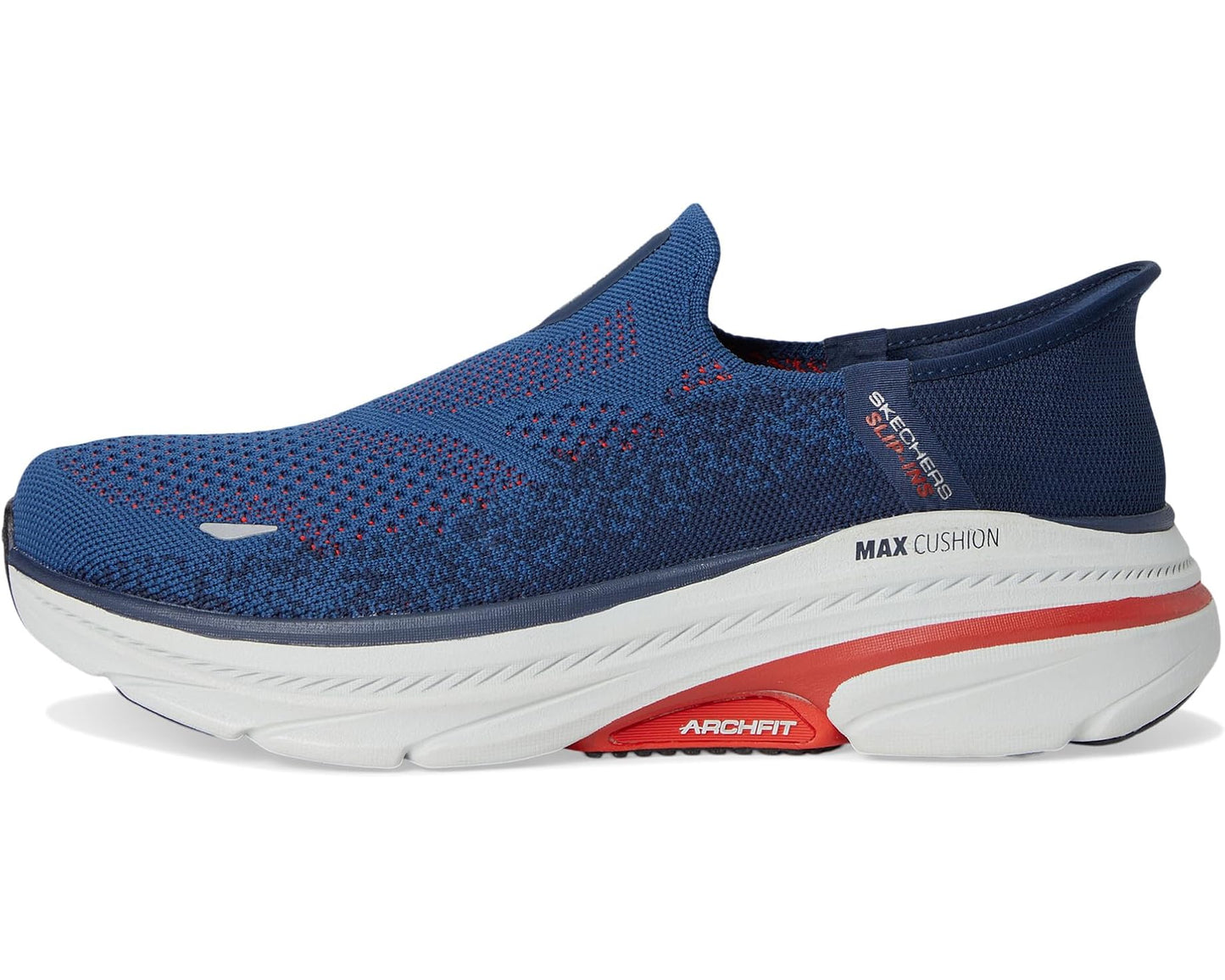 Men's SKECHERS Hands Free Slip-ins Max Cushioning Arch Fit 2.0 - Fortuitous 2.0 Navy/Red