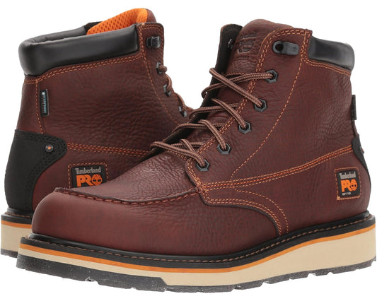 Men's Timberland PRO Gridworks 6 Moc Soft Toe Waterproof Brown Tempest Rancher