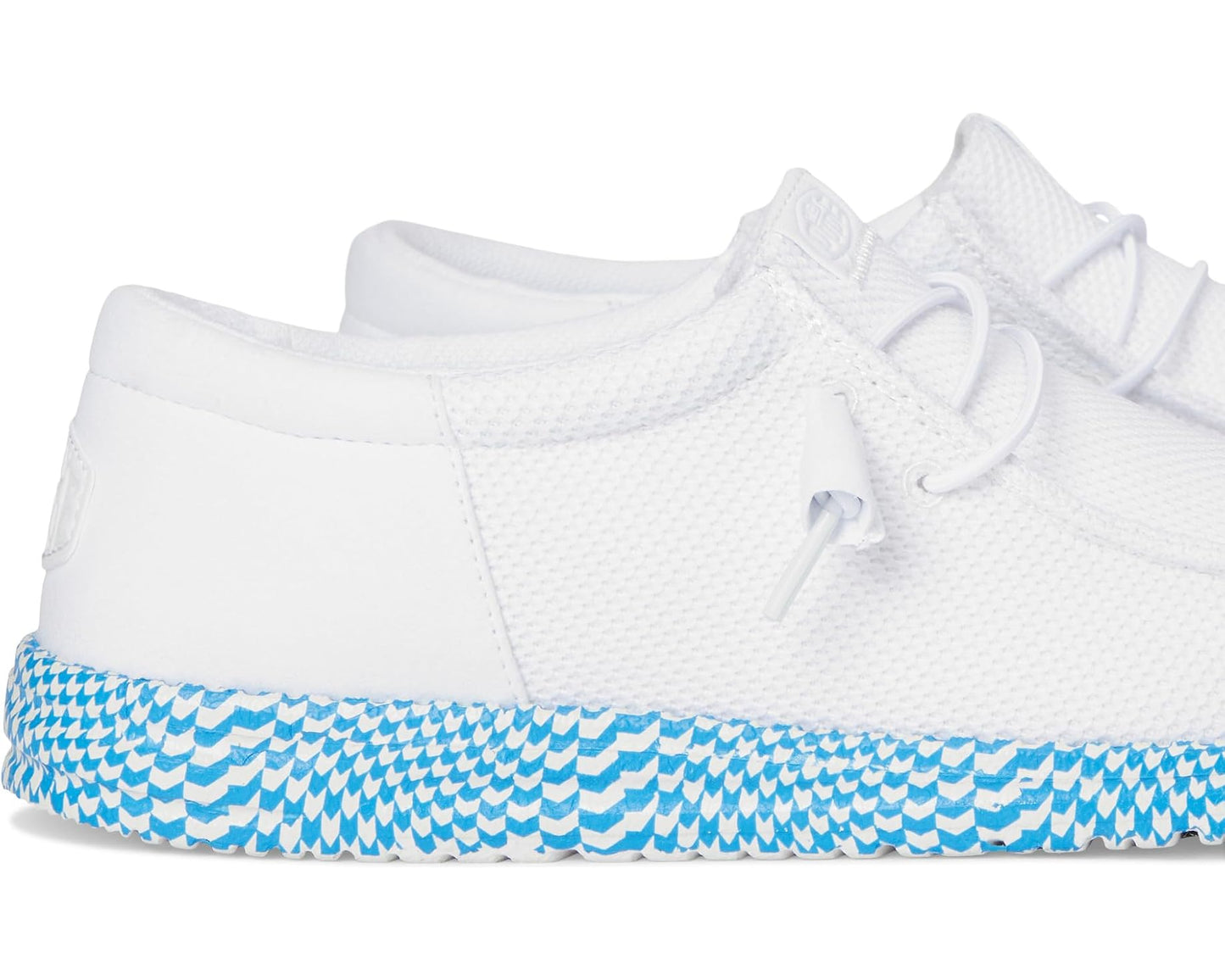 Men's Hey Dude Wally Funk Warped Geo White/Brilliant Blue