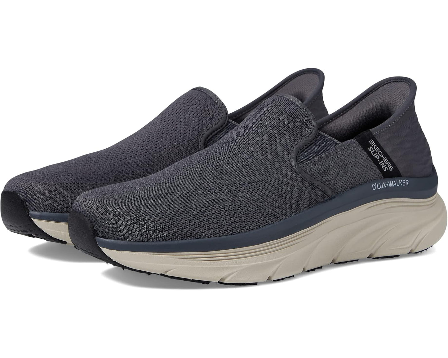 Men's SKECHERS D'Lux Walker Orford Hands Free Slip-Ins Charcoal