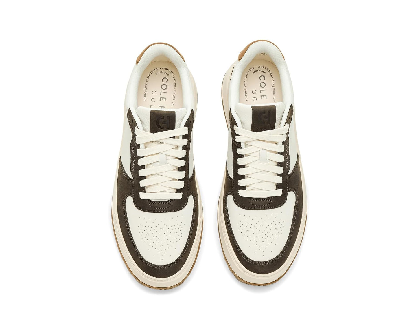 Men's Cole Haan Grandpro Crossover Golf Ivory Wp/Deep Olive Wp/Ivory