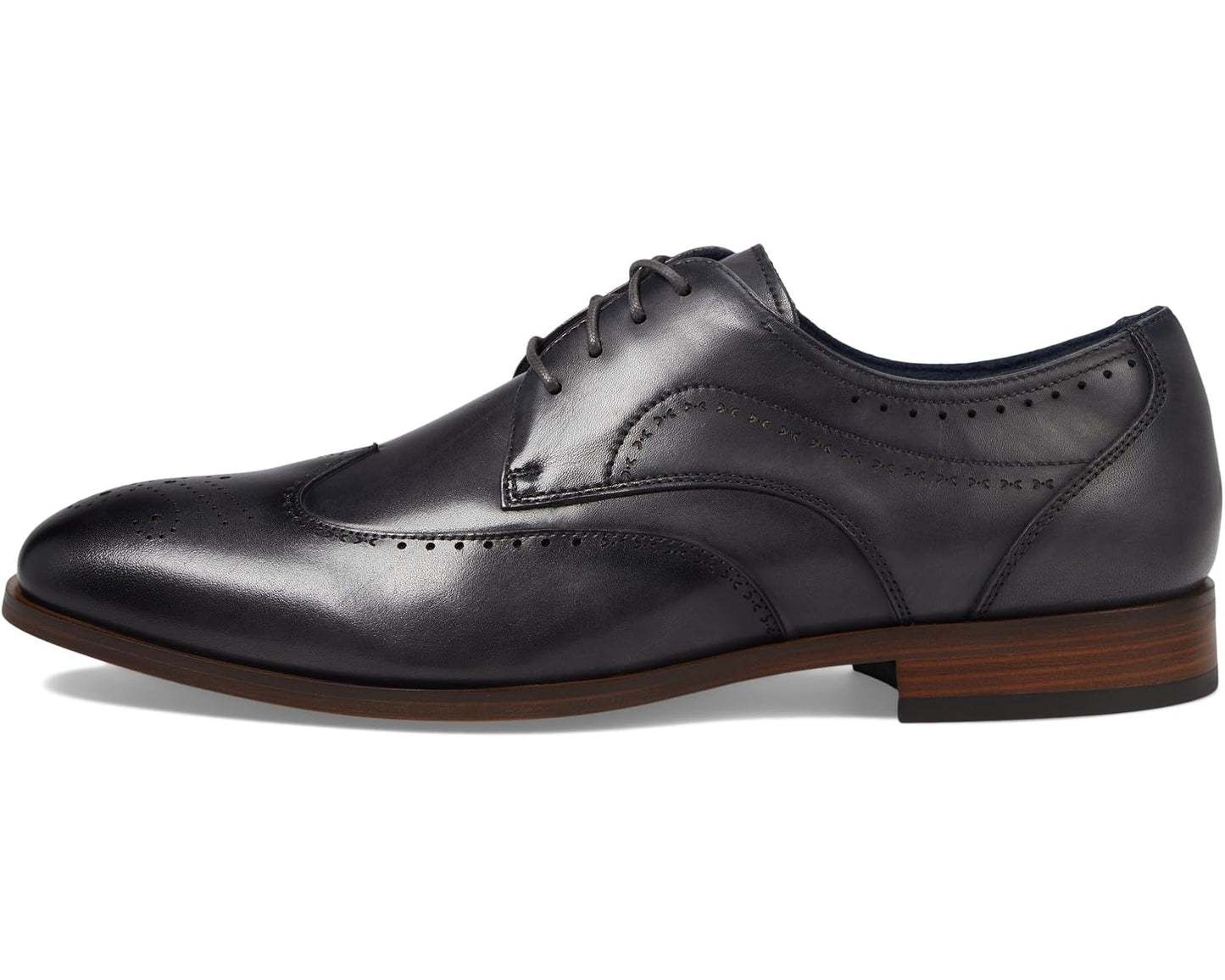 Men's Stacy Adams Brayden Wing Tip Lace-Up Gray
