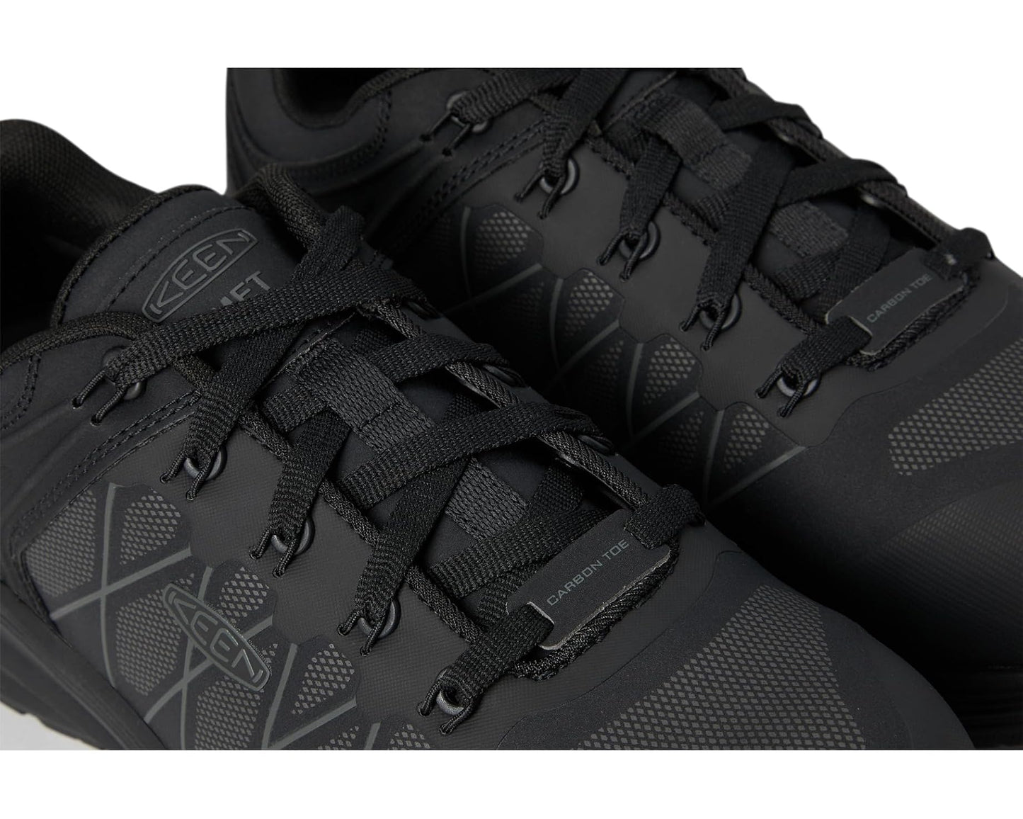 Men's KEEN Utility Vista Energy XT Work Sneaker Internal Met Guard (Carbon Toe) Black/Magnet