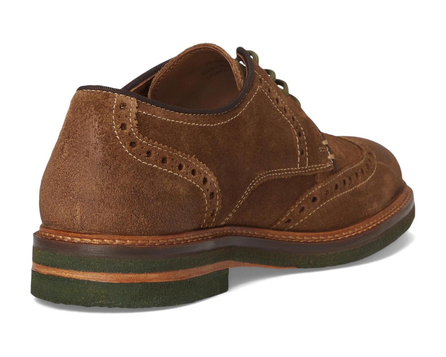 Men's Johnston & Murphy Calder Wingtip Snuff Waxed Suede