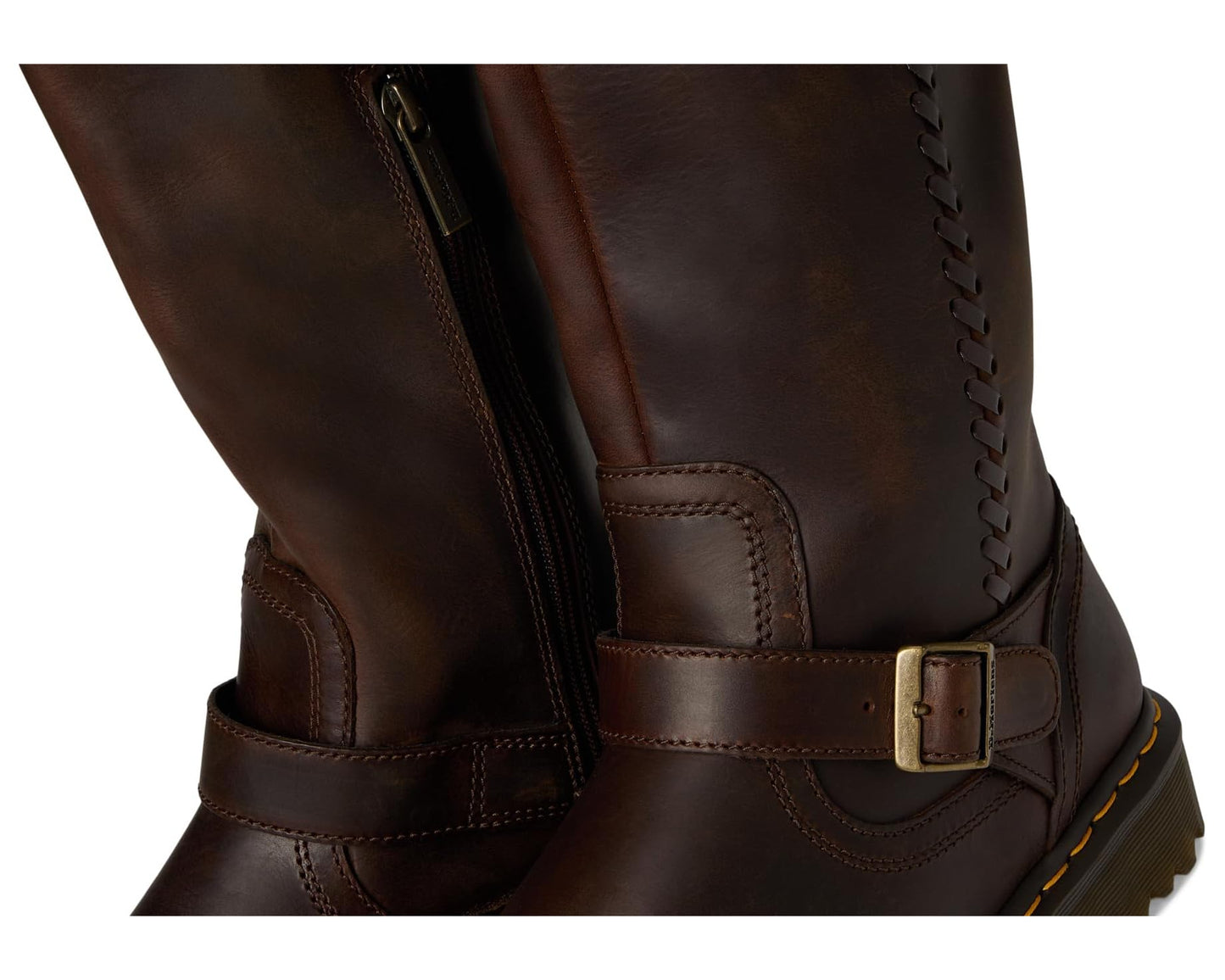 Unisex Dr. Martens Anistone Knee High Boots Dark Brown