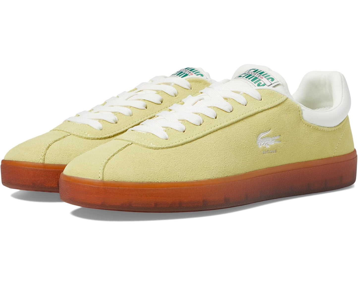 Men's Lacoste Baseshot Sneakers Light Green/Dark Gum