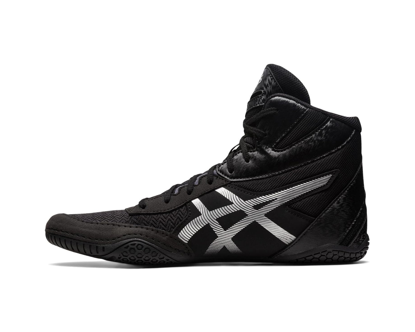 Men's ASICS Matcontrol 3 Wrestling Shoe Black/Pure Silver