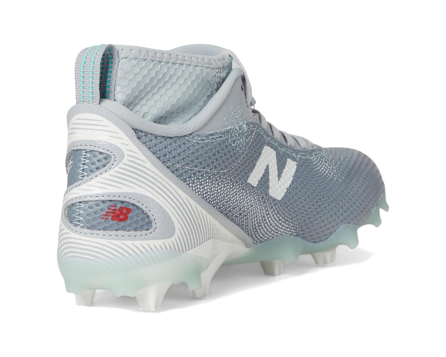 Men's New Balance FreezeLX V5 Lacrosse Cleats Grey/White