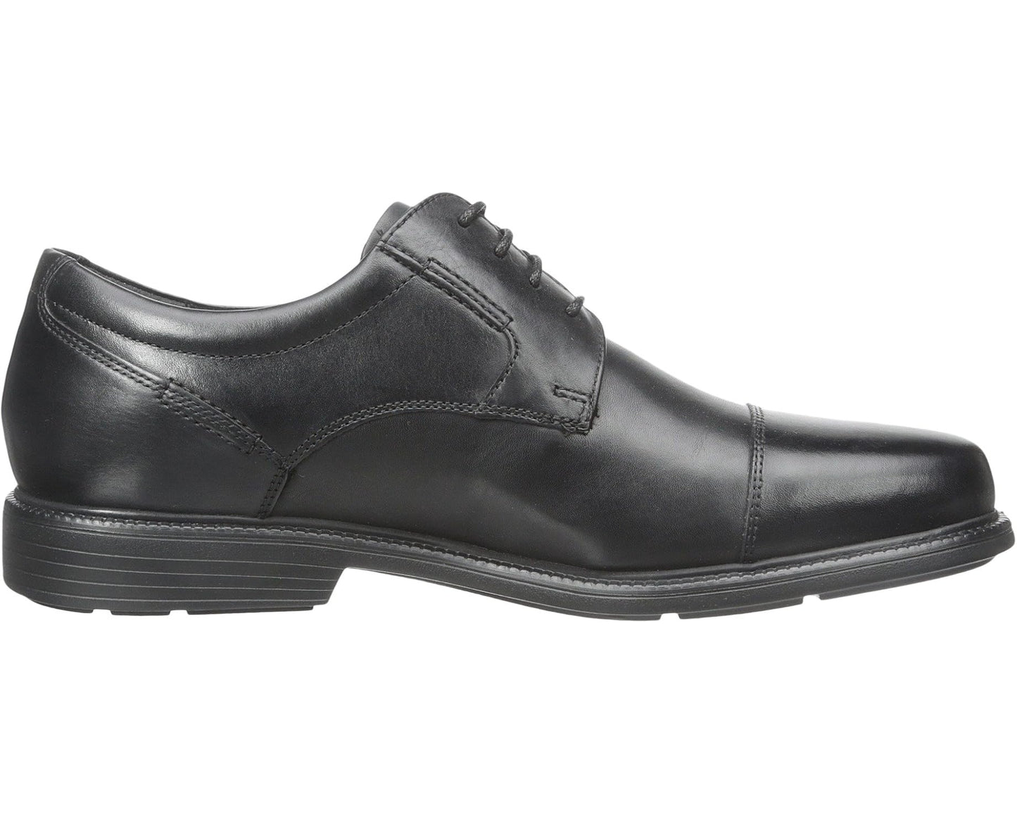 Men's Rockport Charles Road Cap Toe Oxford Black Leather