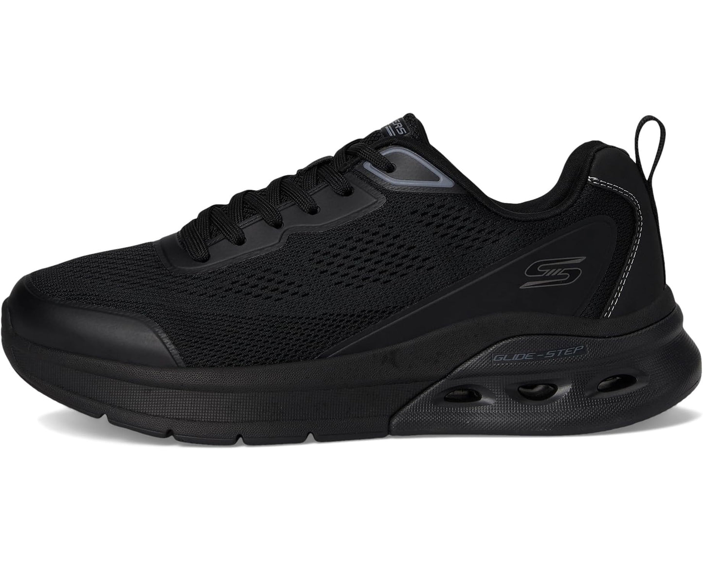 Men's BOBS from SKECHERS Bobs Glide Step Arc Waves 2.0 - Class Rank Black/Black