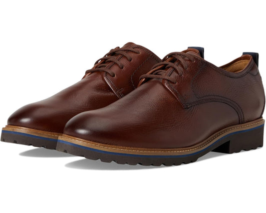 Men's Samuel Hubbard Featherlight Founder Oxford Brown Tumbled Leather