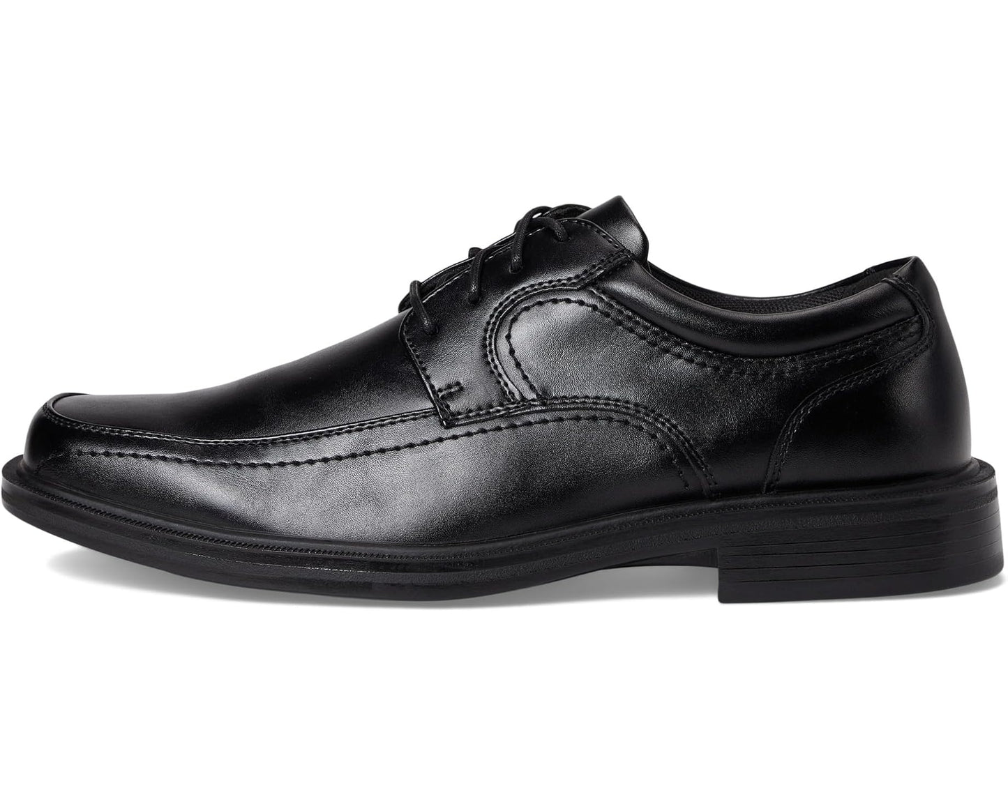 Men's Dockers Manvel Moc Toe Oxford Black Polished Full Grain