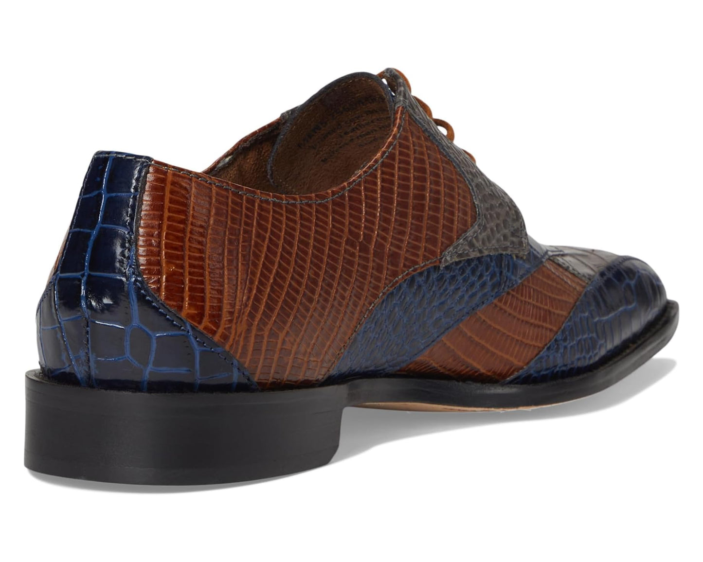 Men's Stacy Adams Tristano Bike Toe Lace-Up Gray Multi