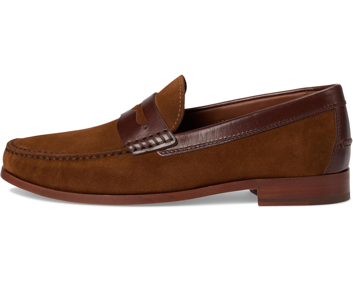 Men's Johnston & Murphy Collection Baldwin Penny Snuff Waxed English Suede/Brown Full Grain