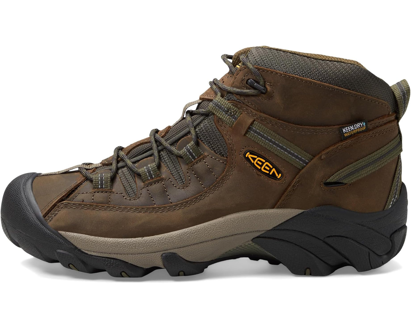 Men's KEEN Targhee II Mid Waterproof Canteen/Dark Olive