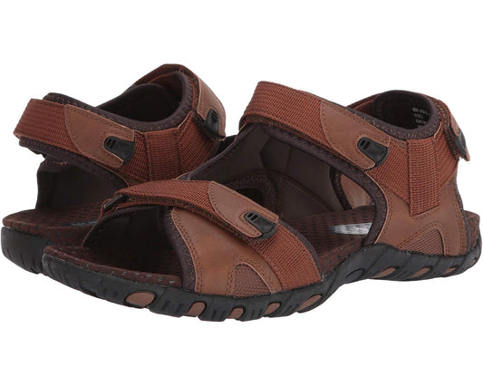 Men's Nunn Bush Rio Bravo 3-Strap River Sandal Tan