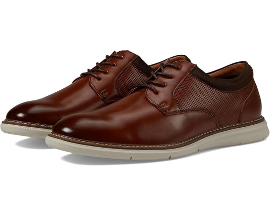 Men's Nunn Bush Chase Plain Toe Oxford Cognac