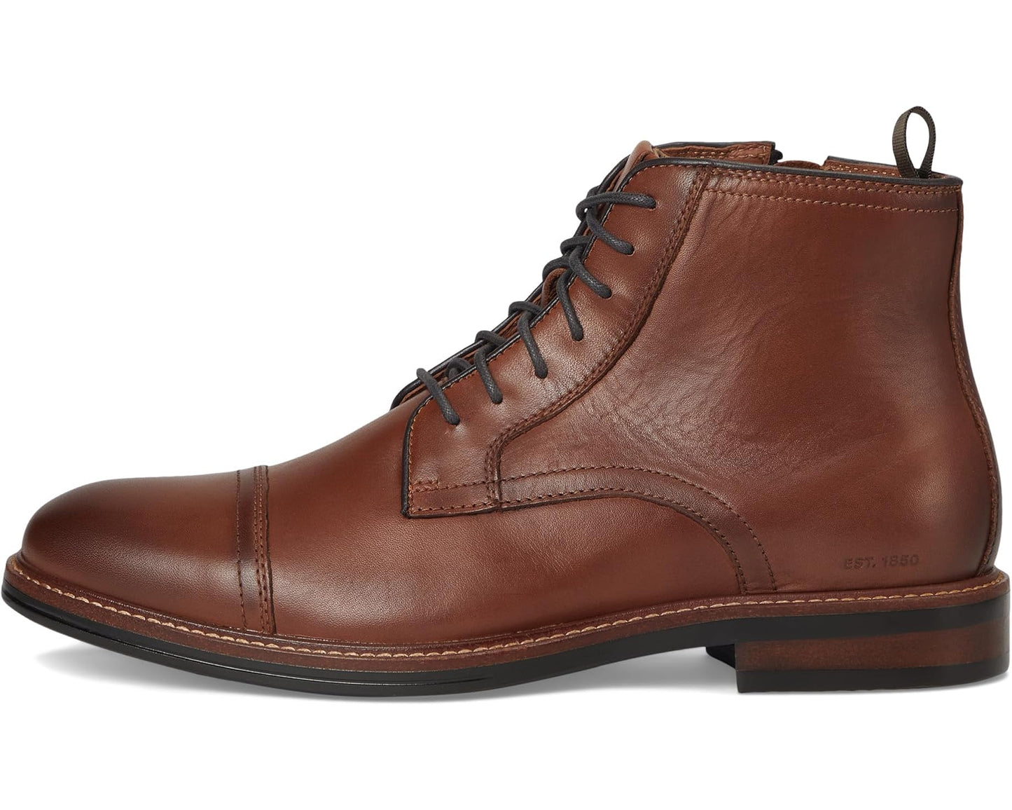 Men's Johnston & Murphy XC+ Durham Cap Toe Boots Cognac Waterproof Full Grain