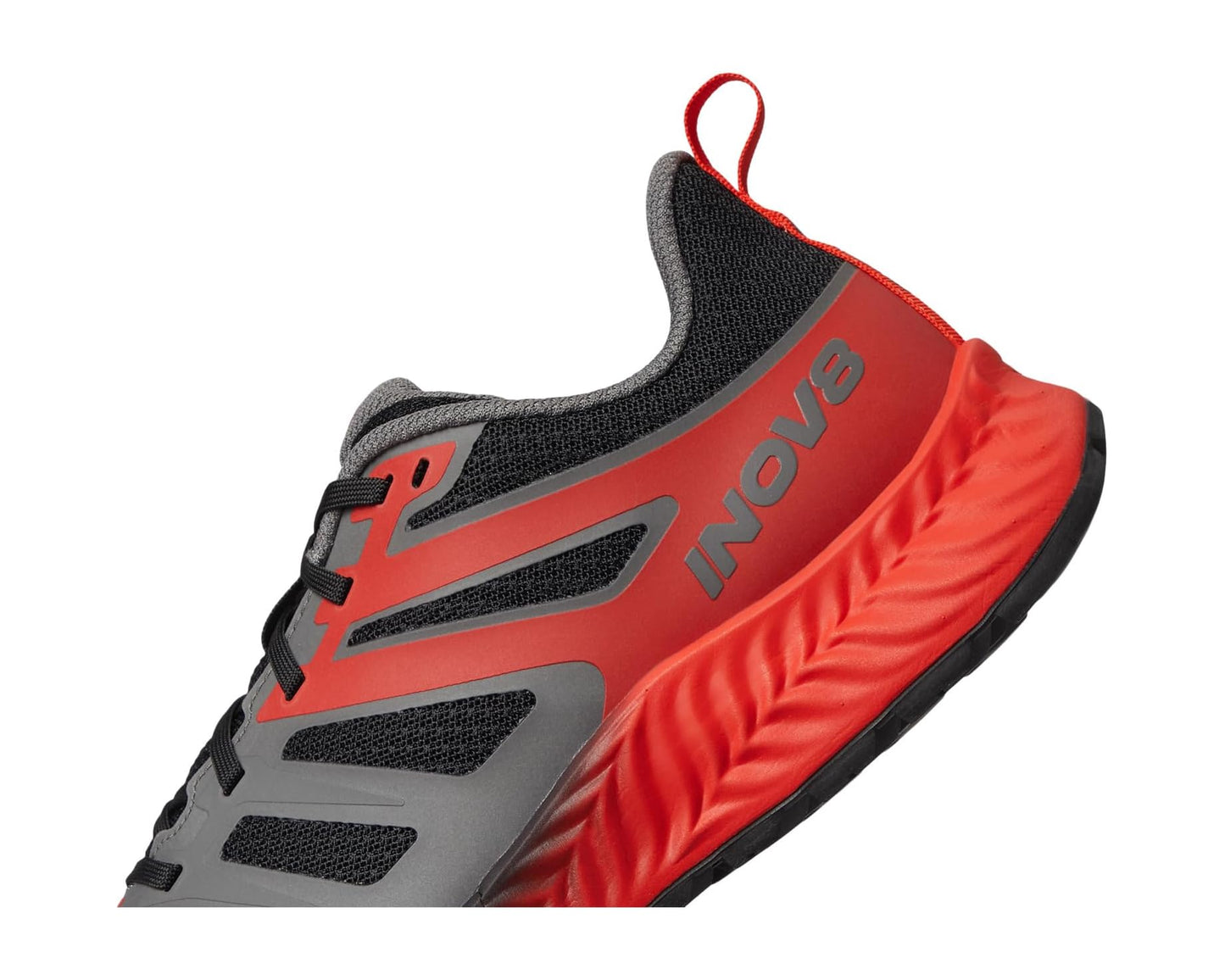 Men's INOV8 TrailFly Black/Fiery Red/Dark Grey