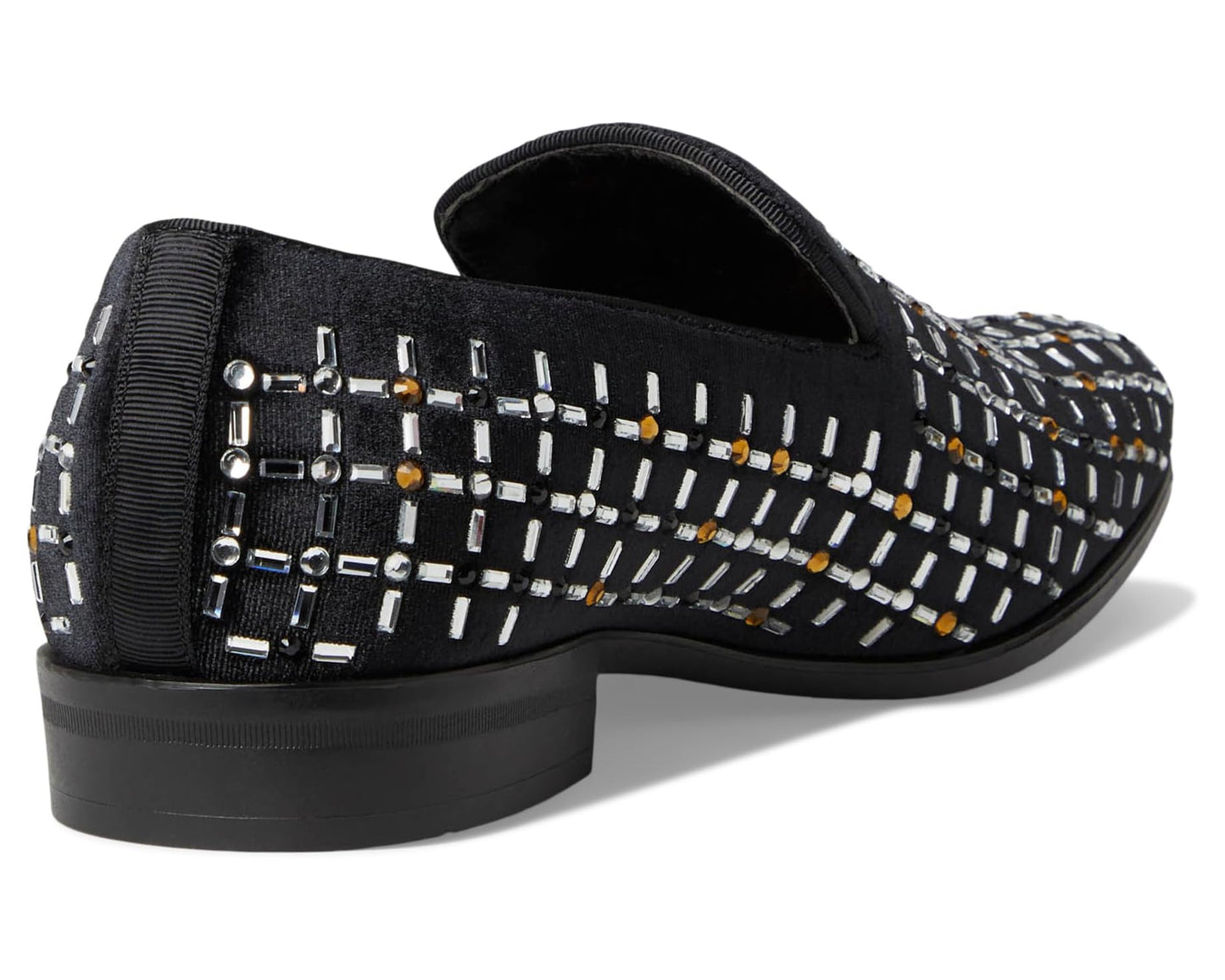 Men's Stacy Adams Stallford Rhinestone Slip-On Black Multi