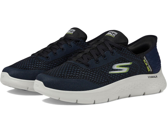 Men's SKECHERS Performance Go Walk Flex - New World Hands Free Slip-Ins Navy/Lime