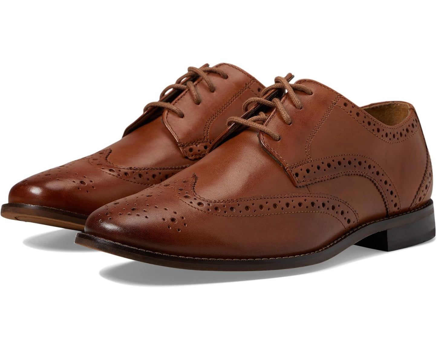 Men's Florsheim Montinaro Wingtip Oxford Saddle Tan Smooth