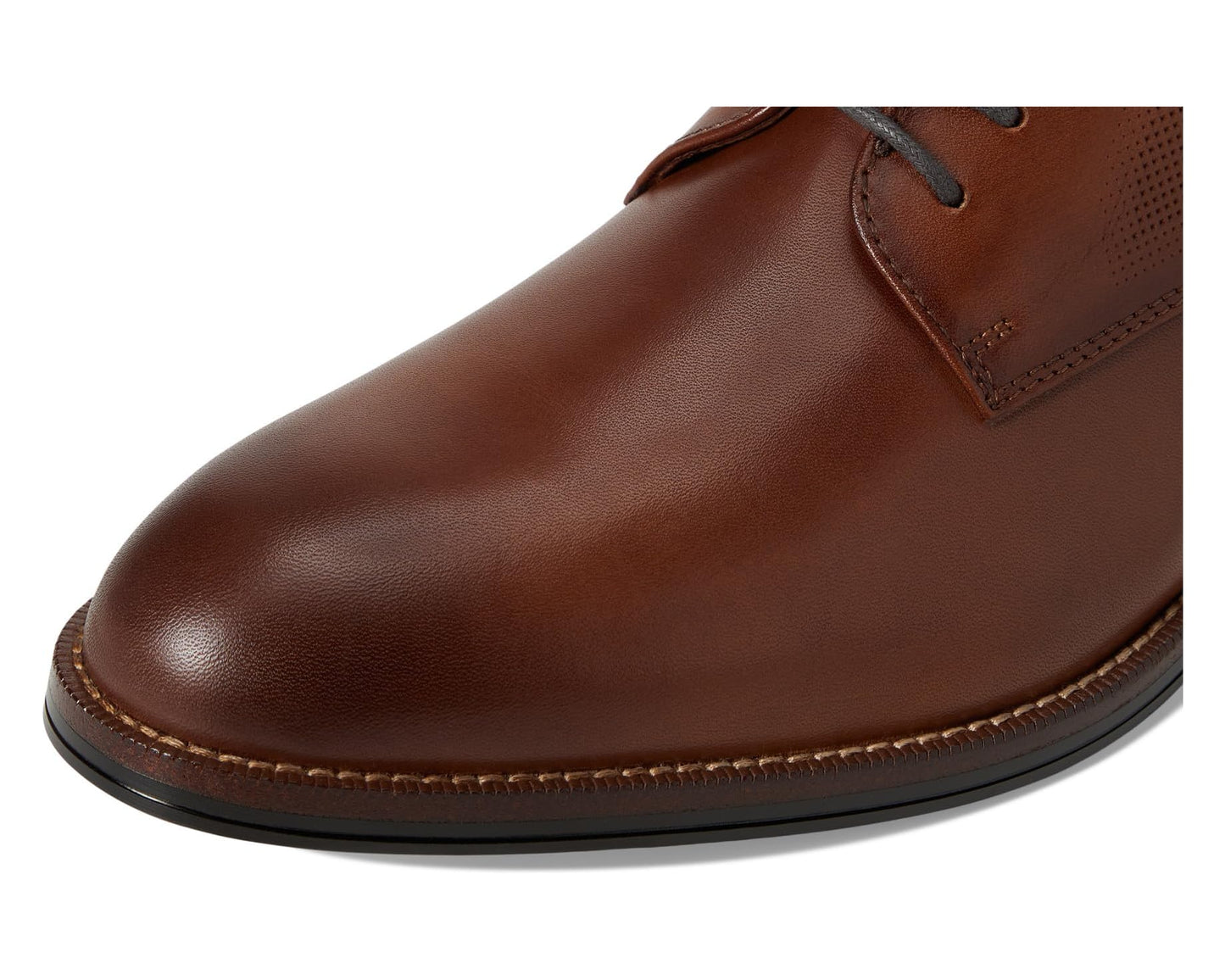 Men's Johnston & Murphy Xc Copley Plain Toe Cognac Waterproof Embossed Full Grain