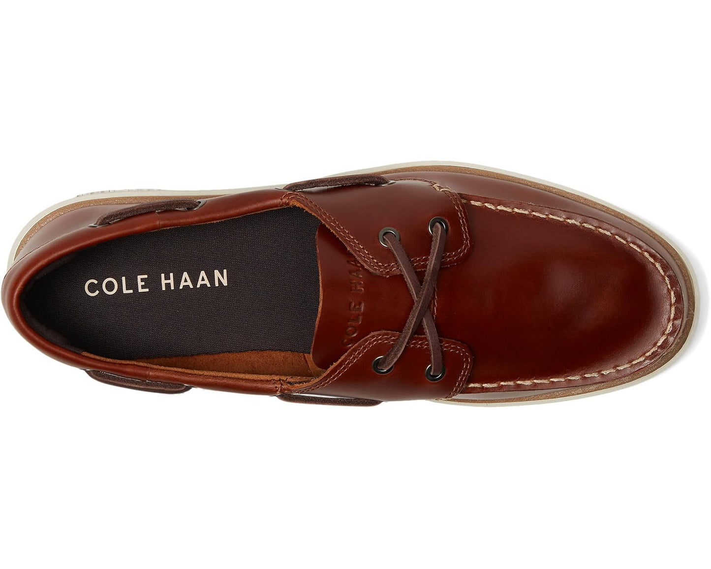 Men's Cole Haan Grand Crosscourt Boat Shoe British Tan/Dark Chocolate/Ivory