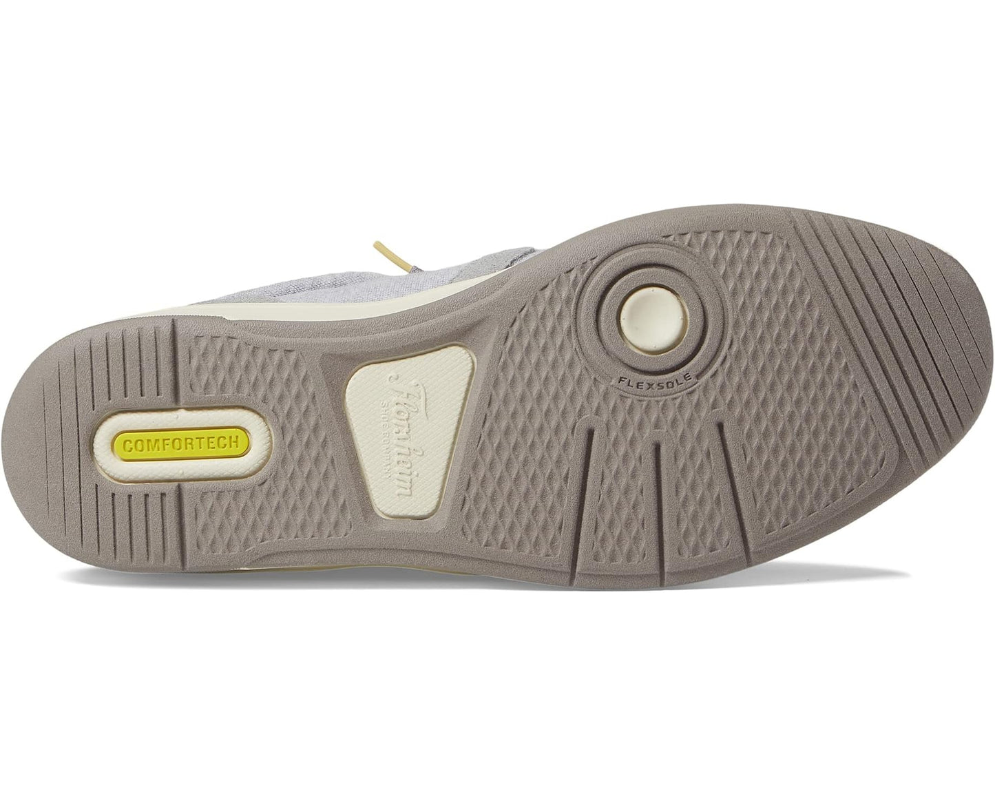 Men's Florsheim Crossover Canvas Elastic Lace Slip-On Sneaker Light Gray Canvas