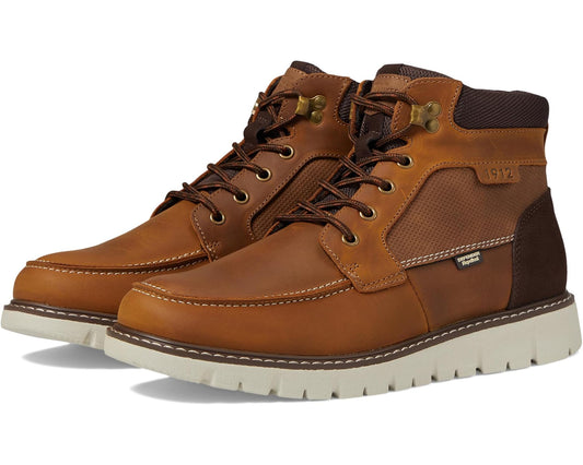 Men's Nunn Bush Karnak Moc Toe Boots Lightweight Comfortable Chukka Tan