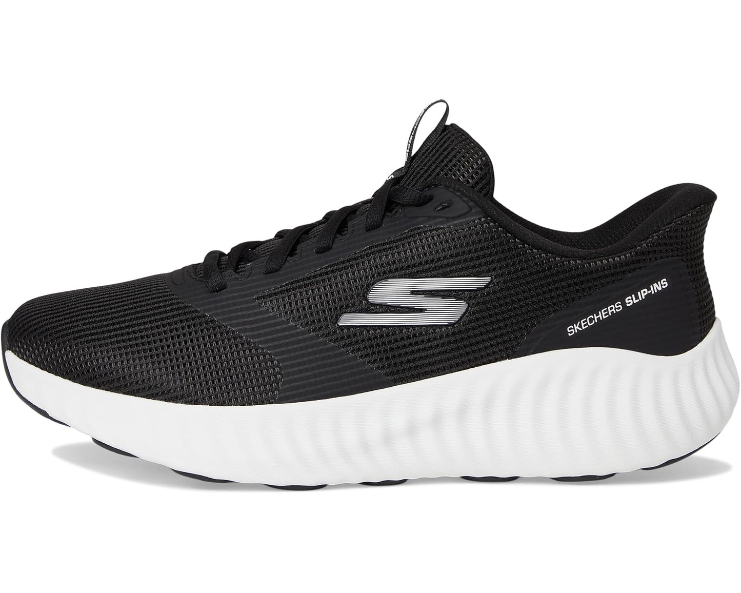 Men's SKECHERS Hands Free Slip-ins Go Run Now Sneaker Black/White