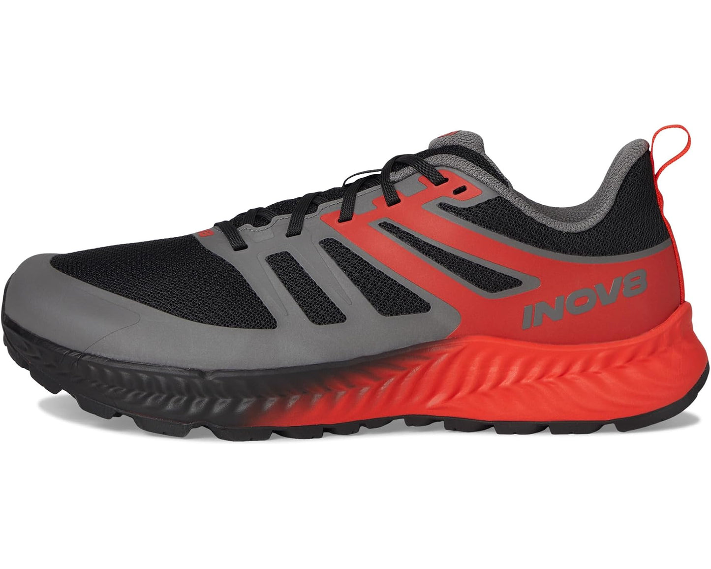 Men's INOV8 TrailFly Black/Fiery Red/Dark Grey
