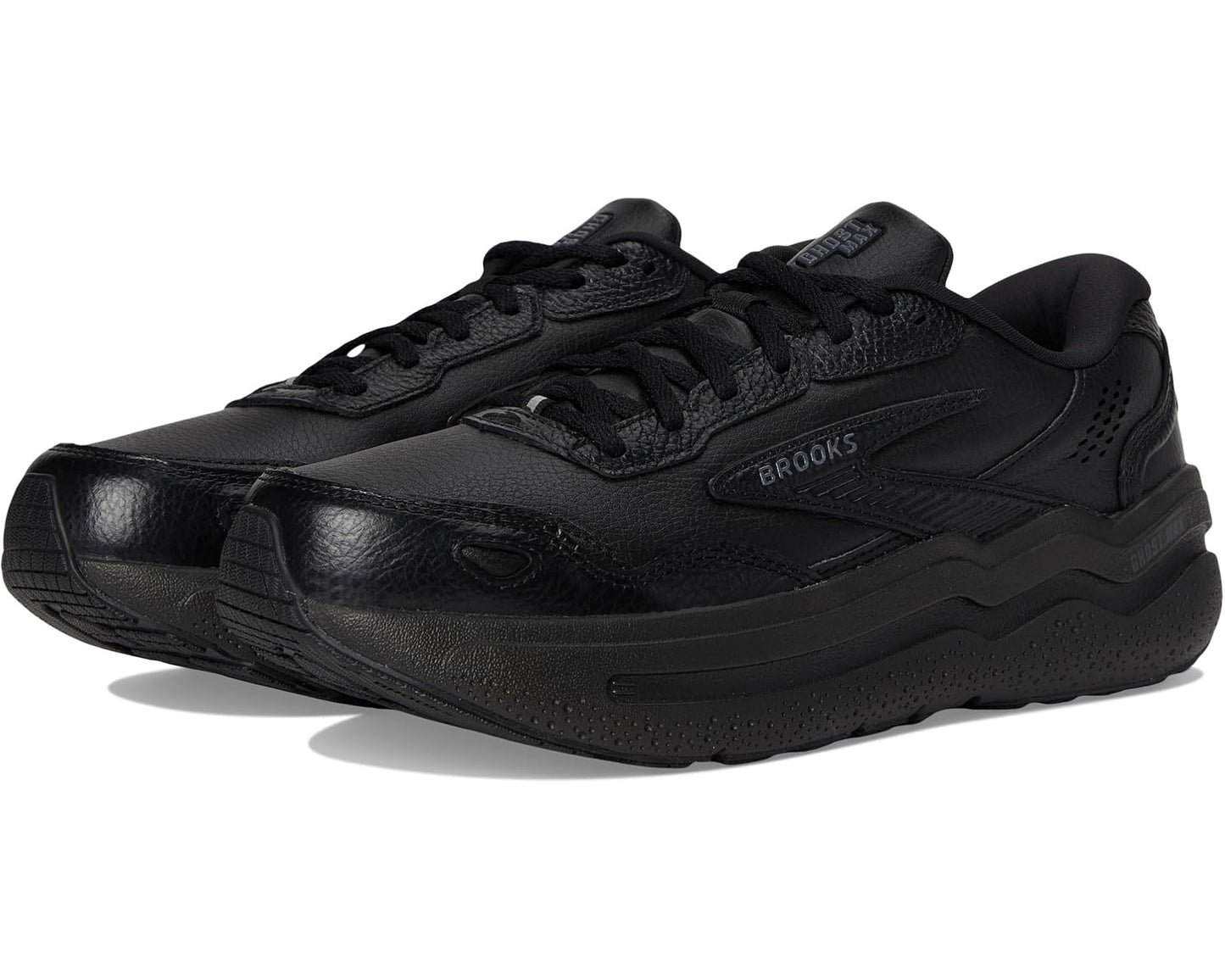 Men's Brooks Ghost Max Leather Black/Black
